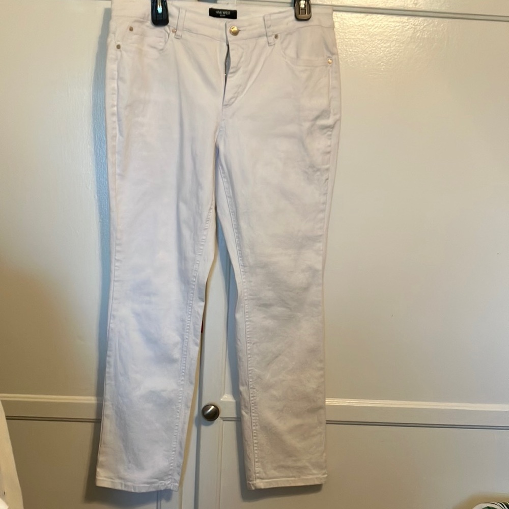 Nine West white jeans size 12P